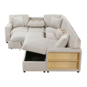Homelegance 9630BE*42LRC Pompano Beige Sectional with Right Chaise