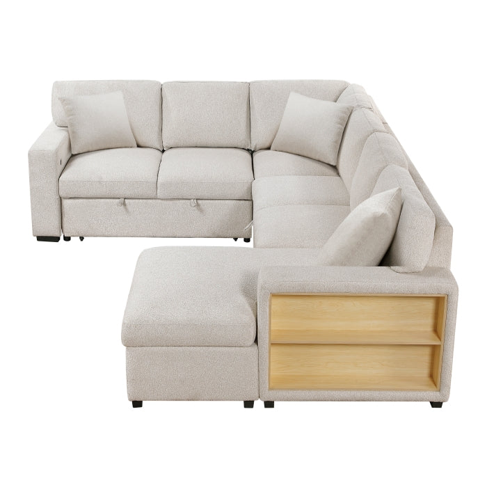 Homelegance 9630BE*42LRC Pompano Beige Sectional with Right Chaise