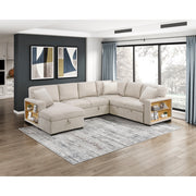 Homelegance 9630BE*4LC2R Pompano Beige Sectional with Left Chaise