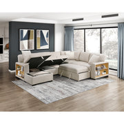Homelegance 9630BE*4LC2R Pompano Beige Sectional with Left Chaise