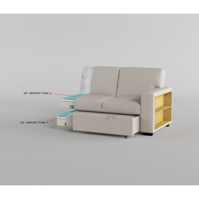 Homelegance 9630BE-1SW Pompano Beige Swivel Chair w/ Pillow