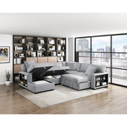Homelegance 9630GY*4LC2R Pompano Gray Sectional with Left Chaise