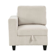Homelegance 9650NBE-C1A Walterboro Chair with One Arm & Storage & Charging Ports