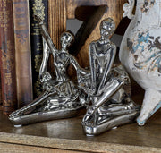 UMA 96748 Silver Porcelain Ceramic Dancer Decorative Sculpture