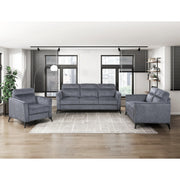 Homelegance 9733DGY-3 Tellot Dark Grey Sofa