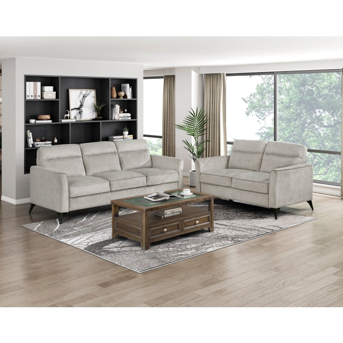 Homelegance 9733TAN-3 Tellot Tan Sofa