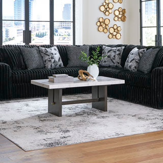 Ashley 98103S6 Midnight Madness Onyx 3 Piece Sectional