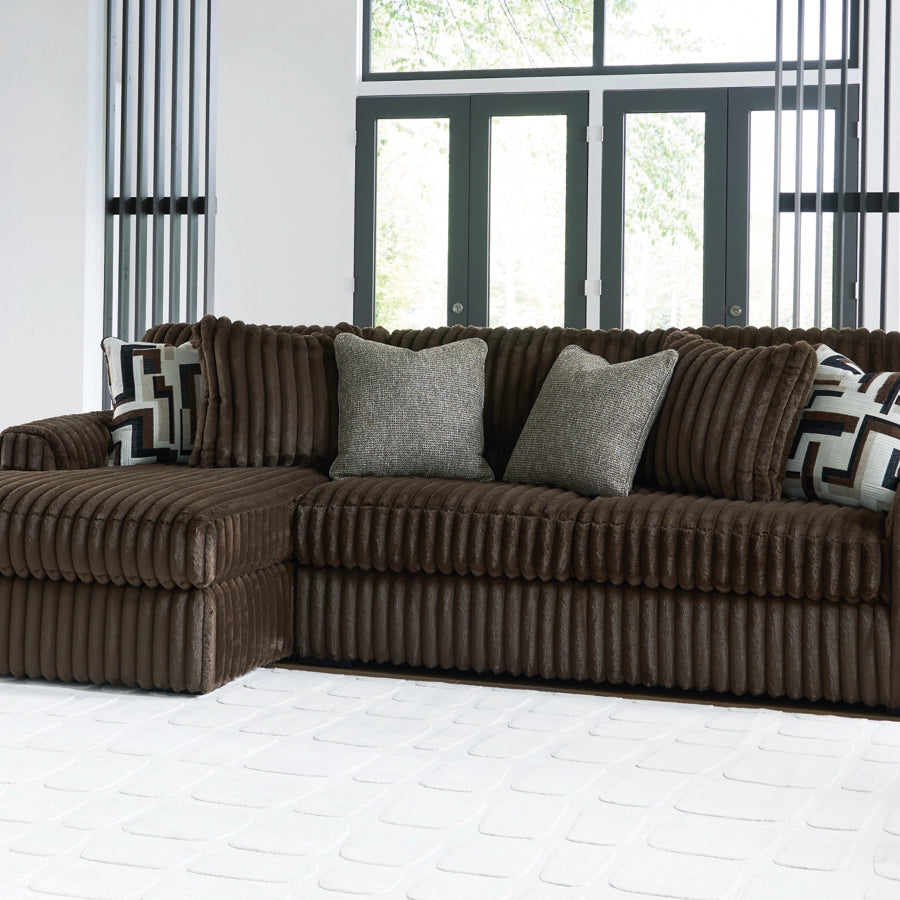 Ashley 98104S1 Midnight-Madness 2-Piece Sectional Sofa with LHF Chaise ( Special Order )
