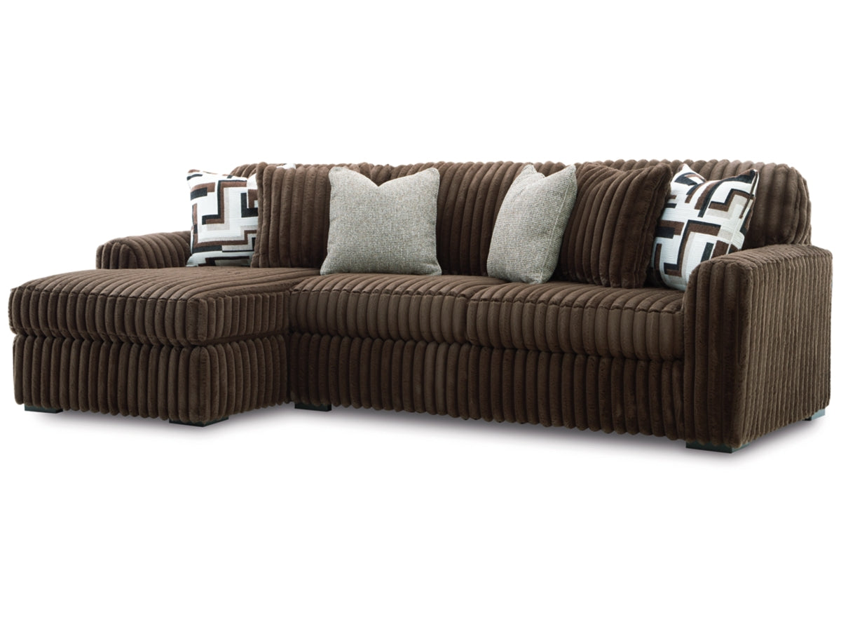 Ashley 98104S1 Midnight-Madness 2-Piece Sectional Sofa with LHF Chaise ( Special Order )