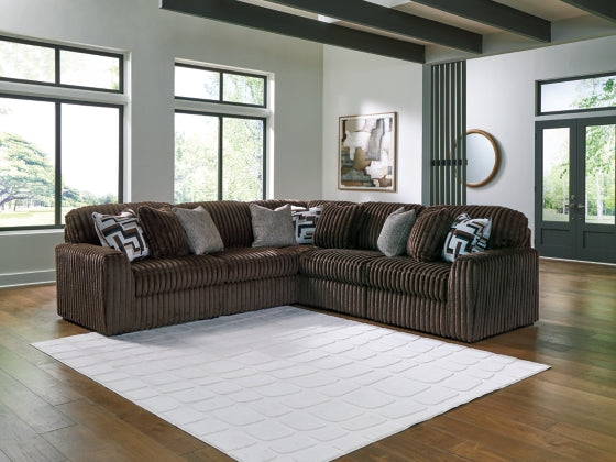 Ashley 98104S26 Midnight Madness Chocolate Modular 5 Piece Sectional ( Special Order )