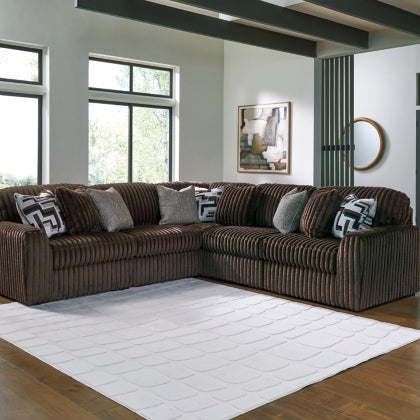 Ashley 98104S26 Midnight Madness Chocolate Modular 5 Piece Sectional ( Special Order )