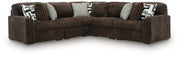 Ashley 98104S26 Midnight Madness Chocolate Modular 5 Piece Sectional ( Special Order )