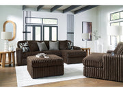 Ashley 98104S2 Midnight-Madness Chocolate 2-Piece Sectional Sofa with RHF Chaise ( Special Order )