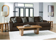 Ashley 98104S2 Midnight-Madness Chocolate 2-Piece Sectional Sofa with RHF Chaise ( Special Order )
