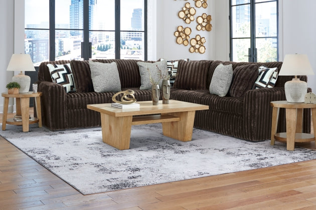 Ashley 98104S6 Midnight Madness Chocolate 3 Piece Sectional