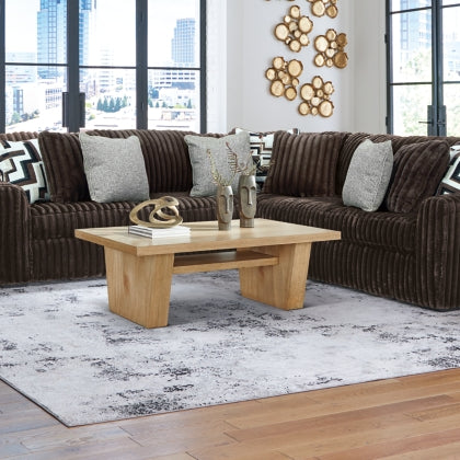 Ashley 98104S6 Midnight Madness Chocolate 3 Piece Sectional