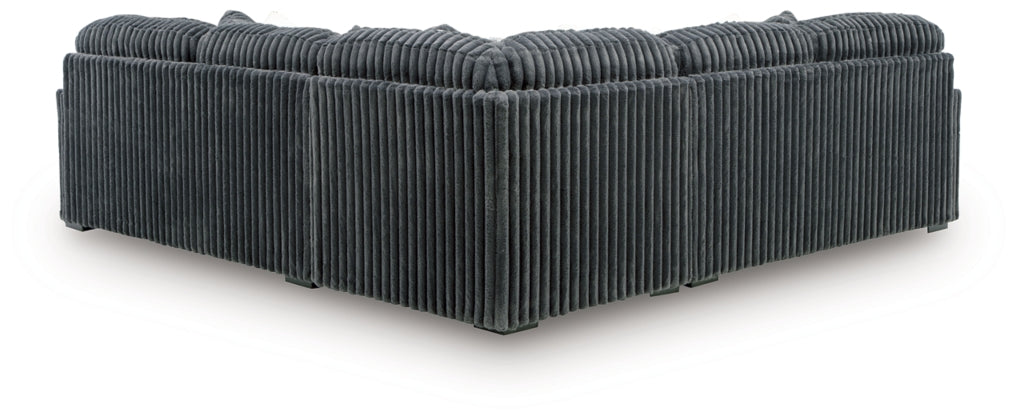 Ashley 98105S5 Midnight Madness Gun Metal 3-Piece Sectional