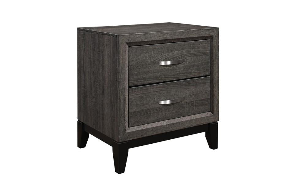 Homelegance 1645-4 Davi Gray Nightstand