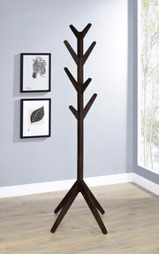 Coaster 983273 Margaret Solid Wood Coat Rack Clothing Hanger Cappuccino