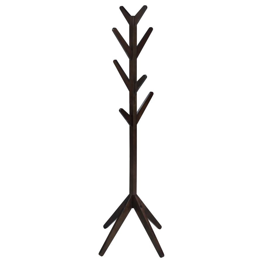 Coaster 983273 Margaret Solid Wood Coat Rack Clothing Hanger Cappuccino