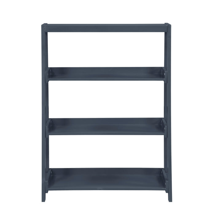 Homelegance B2024BU-16S3 Sloane Navy Blue 3 Fixed Bookshelf