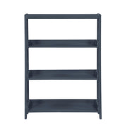 Homelegance B2024BU-16S3 Sloane Navy Blue 3 Fixed Bookshelf