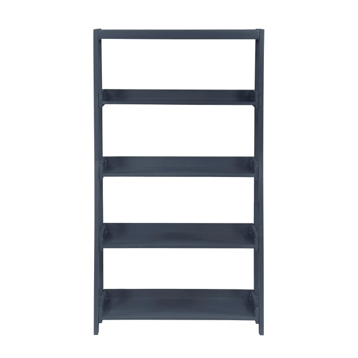 Homelegance B2024BU-16S4 Sloane Navy Blue 4 Fixed Bookshelf
