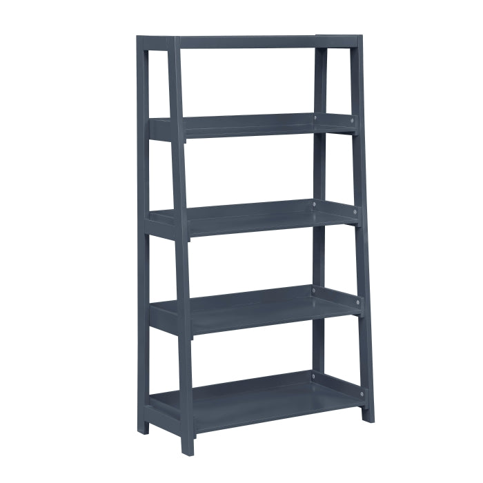 Homelegance B2024BU-16S4 Sloane Navy Blue 4 Fixed Bookshelf
