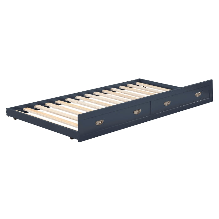 Homelegance B2024BU-R Sloane Navy Blue Twin Trundle ( Mattress Sold Separately )