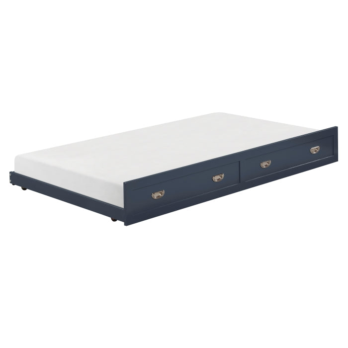 Homelegance B2024BU-R Sloane Navy Blue Twin Trundle ( Mattress Sold Separately )
