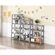 Homelegance B2024GY-16S3 Sloane Gray 3 Fixed Bookshelf