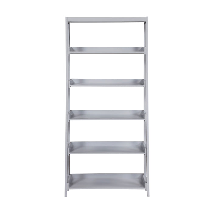 Homelegance B2024GY-16S5 Sloane Gray 5 Fixed Bookshelf
