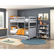 Homelegance B2024GY-16S3 Sloane Gray 3 Fixed Bookshelf