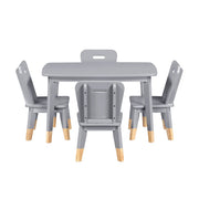 Homelegance B2024GY-5P Sloane Gray Blue 5 Piece Childrens Table & Chairs Set
