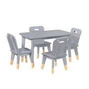 Homelegance B2024GY-5P Sloane Gray Blue 5 Piece Childrens Table & Chairs Set