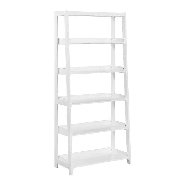 Homelegance B2024WH-16S5 Sloane White 5 Fixed Bookshelf