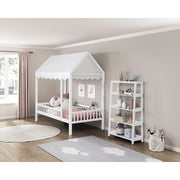 Homelegance B2024WH-16S4 Sloane White 4 Fixed Bookshelf
