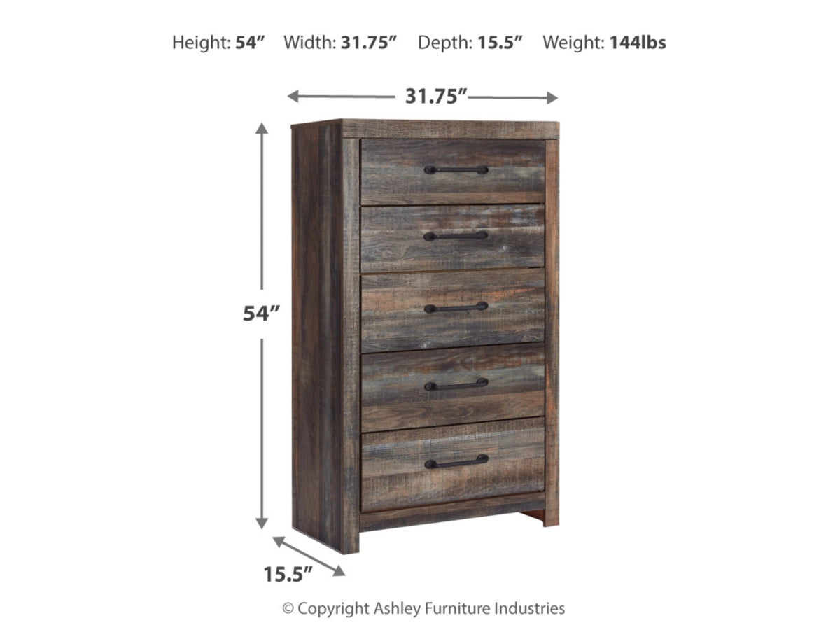Ashley B211-46 Drystan Chest 5 Drawers ( Special Order )