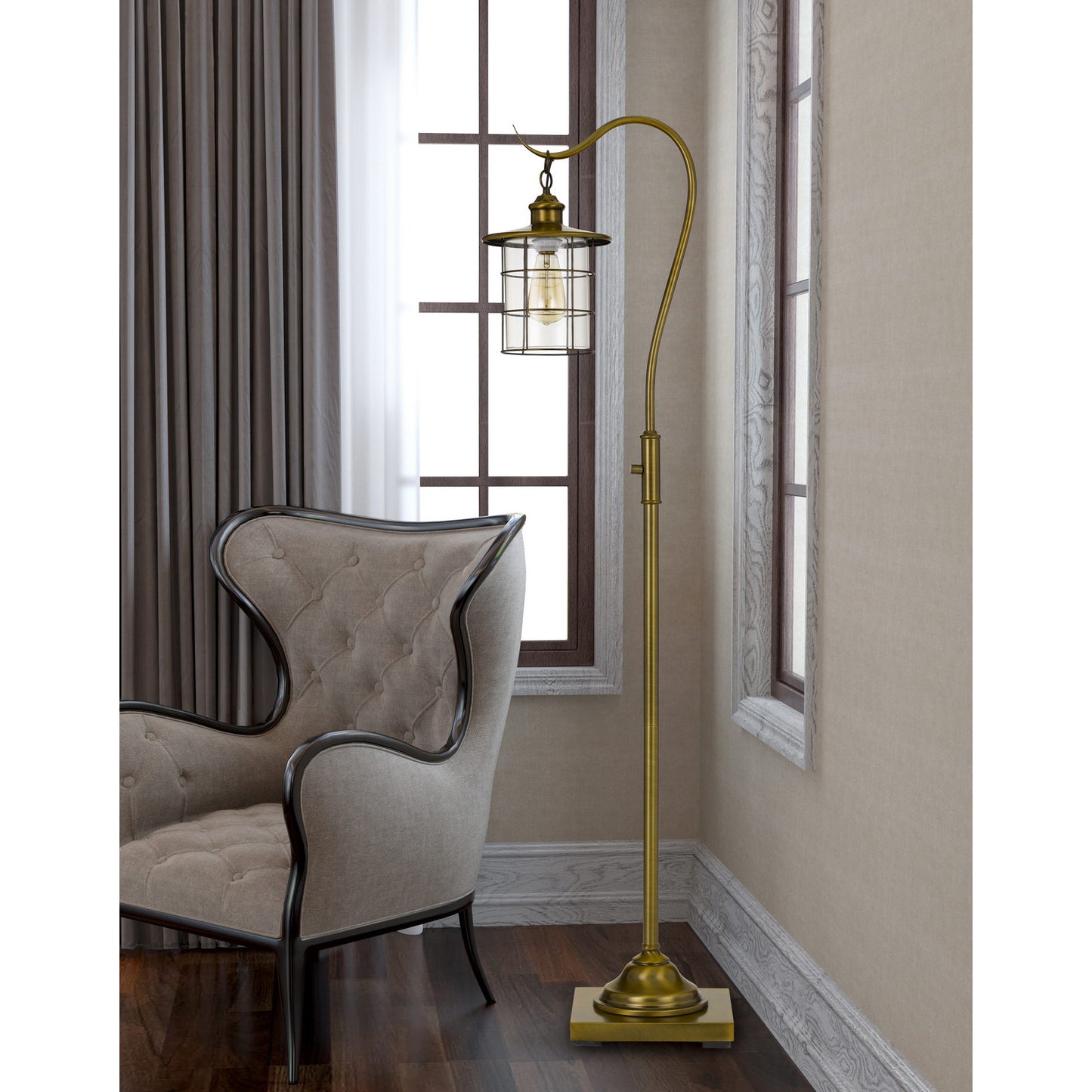 Cal Lighting BO-2668FL-BAB Silverton Floor Lamp