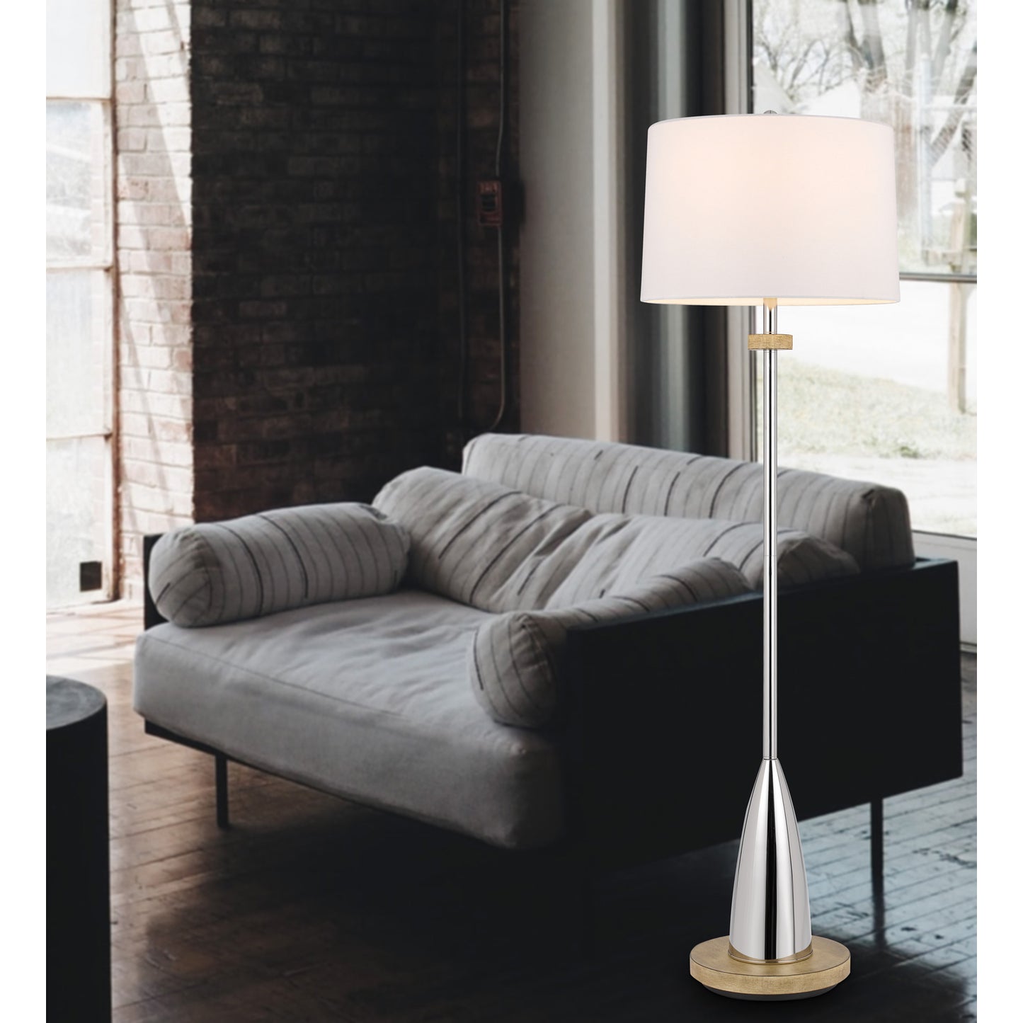 Cal Lighting BO-3054FL Lockport Metal Floor Lamp