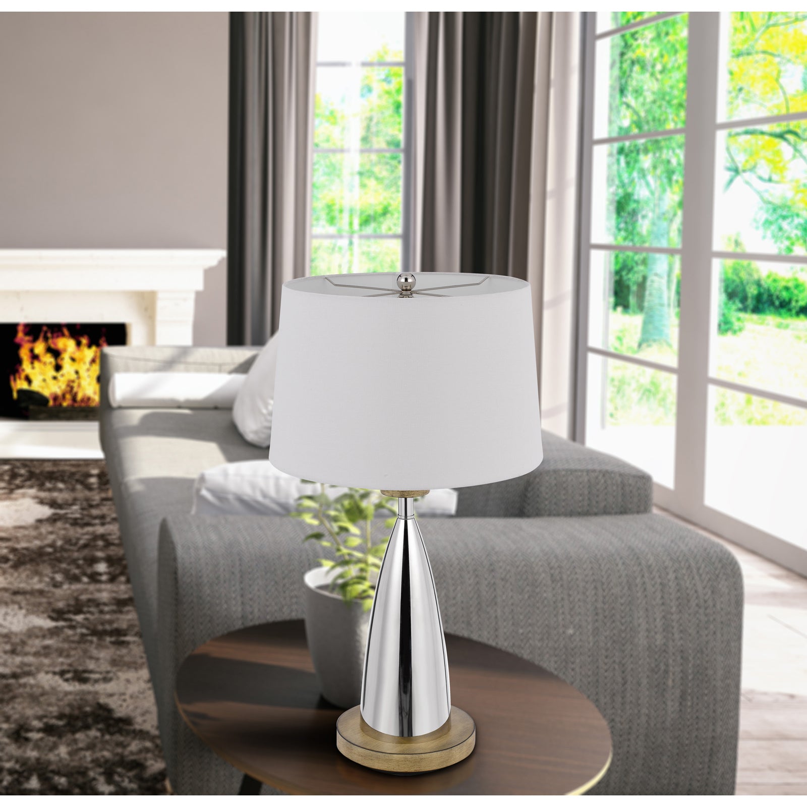 Cal Lighting BO-3054TB Lockport Metal Table Lamp