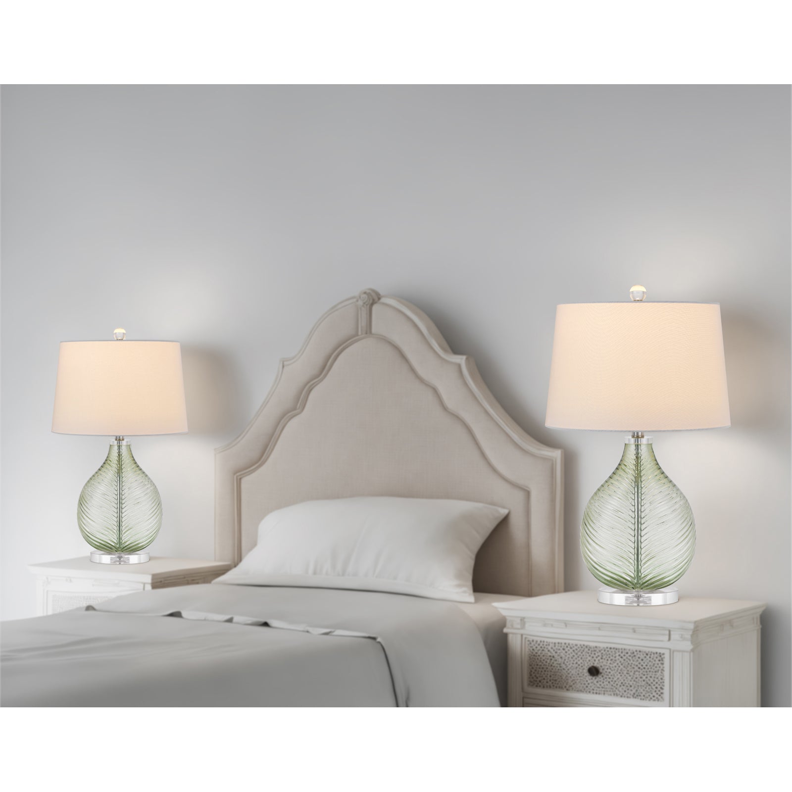 Cal Lighting BO-3210TB Coral Glass Table Lamp