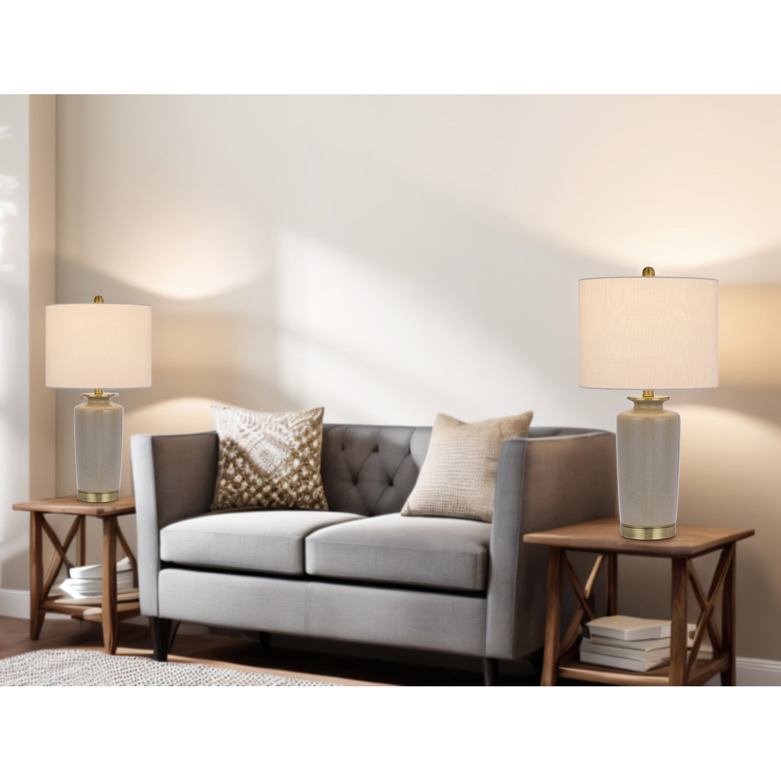 Cal Lighting BO-3227TB Modica Ceramic Table Lamp