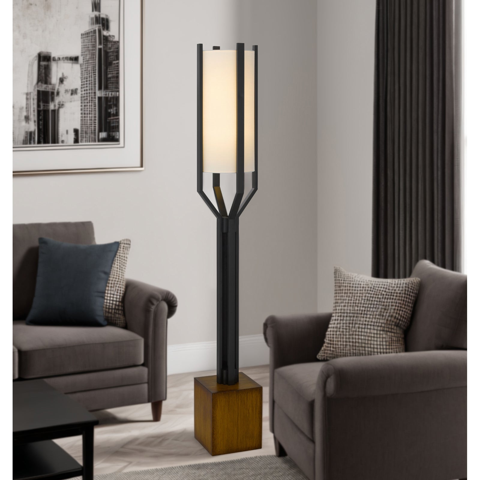Cal Lighting BO-3233FL Keene Metal Floor Lamp
