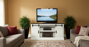 Milton DSE7233BDC-HG-COA Descano Coast Gray Barndoor TV Stand Console