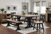 Urban Styles 1871 / 1870 Orlando 78x34 5 Piece Dining Set