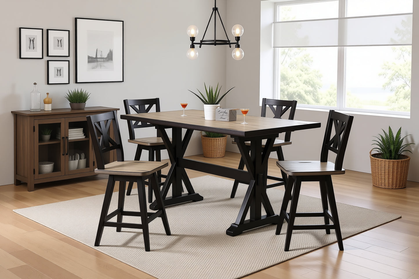 Urban Styles 2870 Orlando 72x30 Counter Height Table