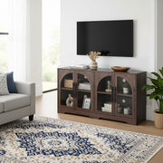 FOA SL-AC8000WN-3A Halstead Walnut TV Stand