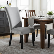 FOA CM3744GY-SC Kian Velvet Grey Side Chairs
