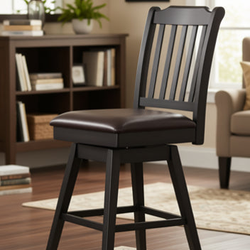 Urban Styles 3482 Memphis Espresso Swivel Bar Height Chairs